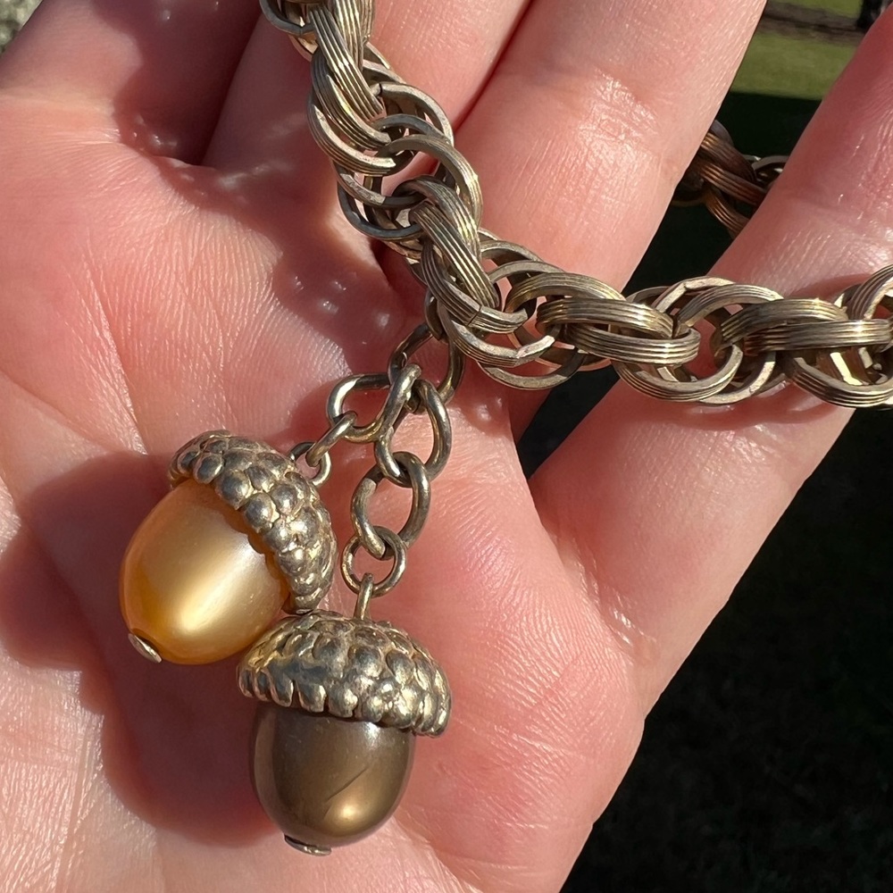 Vintage acorn bracelet